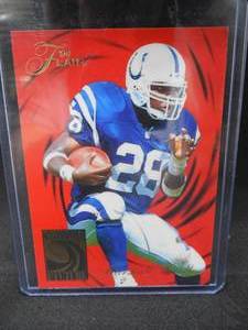 lot 75 image: 1994 Flair Marshall Faulk Rookie Card #2