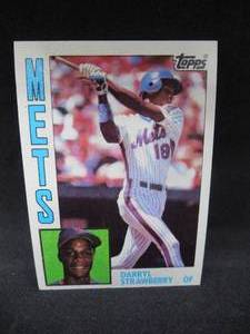 lot 89 image: 1984 Topps Darryl Strawberry Rookie Card #182