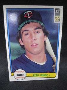 lot 90 image: 1982 Donruss Kent Hrbek Rookie Card