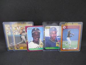 lot 93 image: (5) 1987 Barry Bonds Rookie card Lot