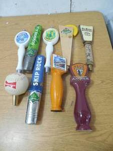 lot 139 image: Lot of Beer Tap Handles Lot of 9