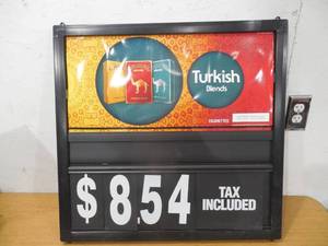 lot 145 image: Camel Cigarette Price Sign Two Sided