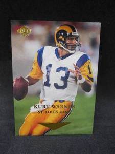 lot 184 image: 1999 Edge 1st Place Kurt Warner Rookie Card #201p