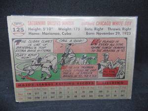 lot 200 image: 1956 Topps #125 Minnie Minoso