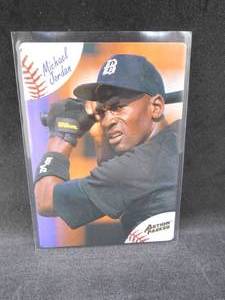 lot 243 image: 1994 Action Packed Michael Jordan Baseball Rookie Card #23
