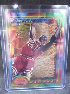 lot 247 image: 1993 Finest Michael Jordan Card #1