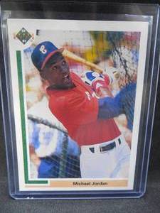 lot 248 image: 1991 Upper Deck Michael Jordan Card #SP1 - Baseball Rookie - HOT