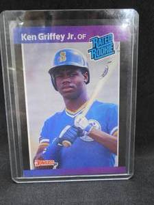lot 253 image: 1989 Donruss Ken Griffey Jr. Rookie Card #33 LK