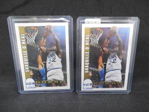 lot 255 image: (2) 1992 Shaquille ONeal Rookie Cards - Hoops #442