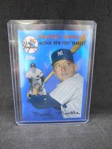 lot 269 image: 2008 Topps Factory Set Mickey Mantle Blue #MMR54 Mickey Mantle 54T