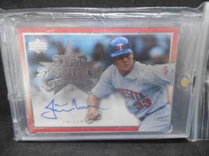 lot 279 image: 2007 Upper Deck Justin Morneau Autographed Card
