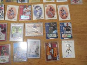 lot 300 image: (50) Baseball Jersey  Relic  Autograph Sports Card lot