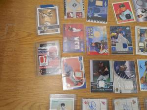 lot 304 image: (77) Baseball Jersey  Relic  Autograph Sports Card lot