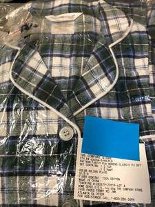 lot 49 image: Womens Holden Plaid Flannel  Small 2-Piece Classic Pajama Set, 60005A-S-HOLPLD, NEW