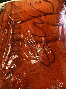 lot 78 image: Cotton Fleece Persimmon Woven Throw Blanket, KO18-THRW-PERSIMMON, NEW