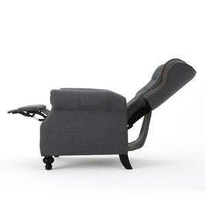lot 38 image: Walder Charcoal Tufted Upholstered Recliner