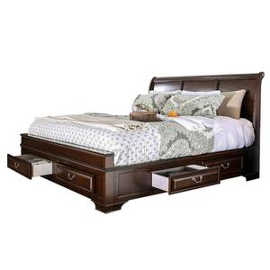 lot 60 image: Brandt E.King Bed Brown Cherry Finish