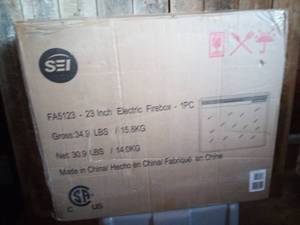 lot 10 image: Southern Enterprises FA512300TX 23 Electric Firebox