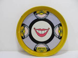 lot 93 image: Vintage Metal PETER MAX Beer Tray