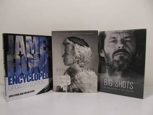 lot 95 image: 3 LARGE Coffee Table Books - James Bond Marilyn Monroe etc