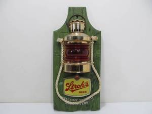 lot 104 image: Vintage STROHS Beer Advertising Nautical Lantern Sign