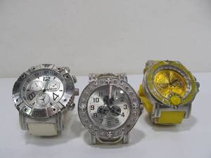 lot 113 image: 3 Large TECHNO KING Mens Watches