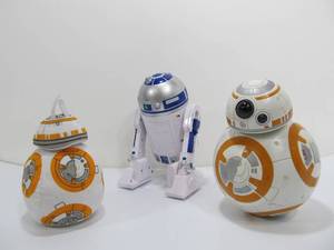 lot 31 image: Working STAR WARS R2D2 & BB8 Droid Toys