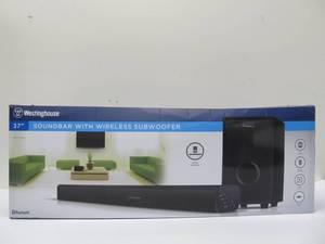 lot 216 image: WESTINGHOUSE Soundbar Speaker wWireless Subwoofer 