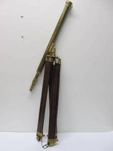 lot 226 image: Large Brass & Wood Telescope