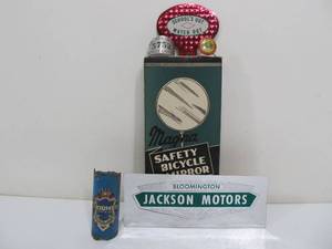 lot 146 image: Lot Vintage Bicycle Accessories and Advertising