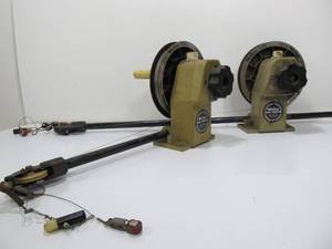 lot 157 image: 2 Walker Deep Troller Downrigger Fishing Rods