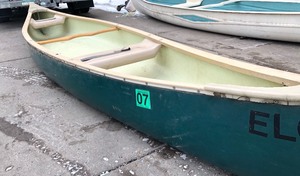 lot 5 image: Vintage OLD TOWN Fiberglass 16 Canoe