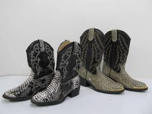 lot 280 image: 2 Unused Pair of Child Size LAREDO Cowboy Boots - Childs Size 13
