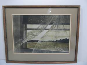 lot 286 image: Andrew WYETH Wind from the Sea Country Realism Lithograph
