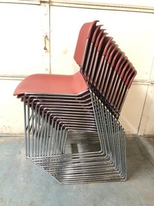 lot 294 image: Lot of 15 Quality Stacking KRUEGER Matrix Chairs