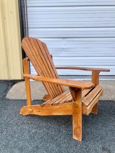 lot 315 image: Matching Pair of Cedar Adirondack Chairs