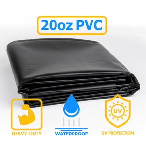 lot 1 image: Pallet of NEW Various-Sized Heavy Duty Tarps - 17 tarps - Approx 4860 sq ft of total coverage - Roughly 320 pounds