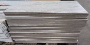 lot 17 image: Gray Marbled Porcelain Floor and Wall Tile 12 in. x 24 in. per piece (30 pieces) 60 sq. ft.