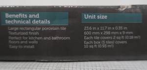 lot 26 image: Neo Tile Urban Groove Champagne Tile (12 in x 24 in pieces) 20 sq ft
