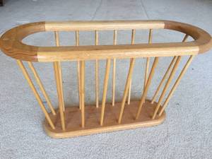 lot 13 image: Wooden Magazine Rack
