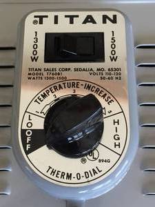 lot 20 image: Titan Electric Heater