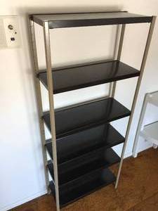 lot 61 image: Metal 6 Shelf Storage Rack