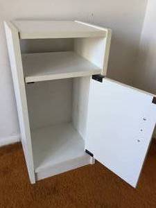 lot 64 image: White Wooden Storage Piece