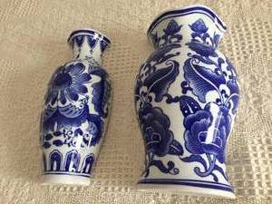lot 71 image: Two Ceramic Wall Pocket Vases