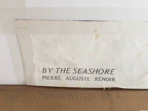 lot 76 image: By The Seashore Renoir Framed Print