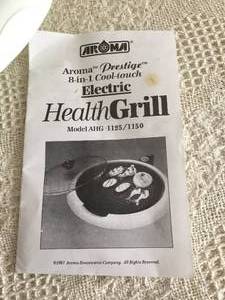 lot 78 image: Aroma Electric Health Grill