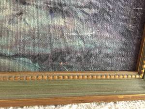 lot 85 image: Oil On Canvas Framed Print