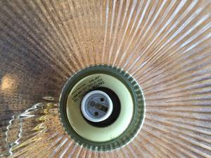 lot 116 image: Brass Ceiling Hung Lamp