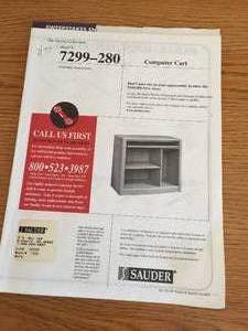 lot 170 image: Sauder Computer Cart