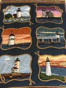 lot 178 image: Crow Crafts Lighthouse Throw